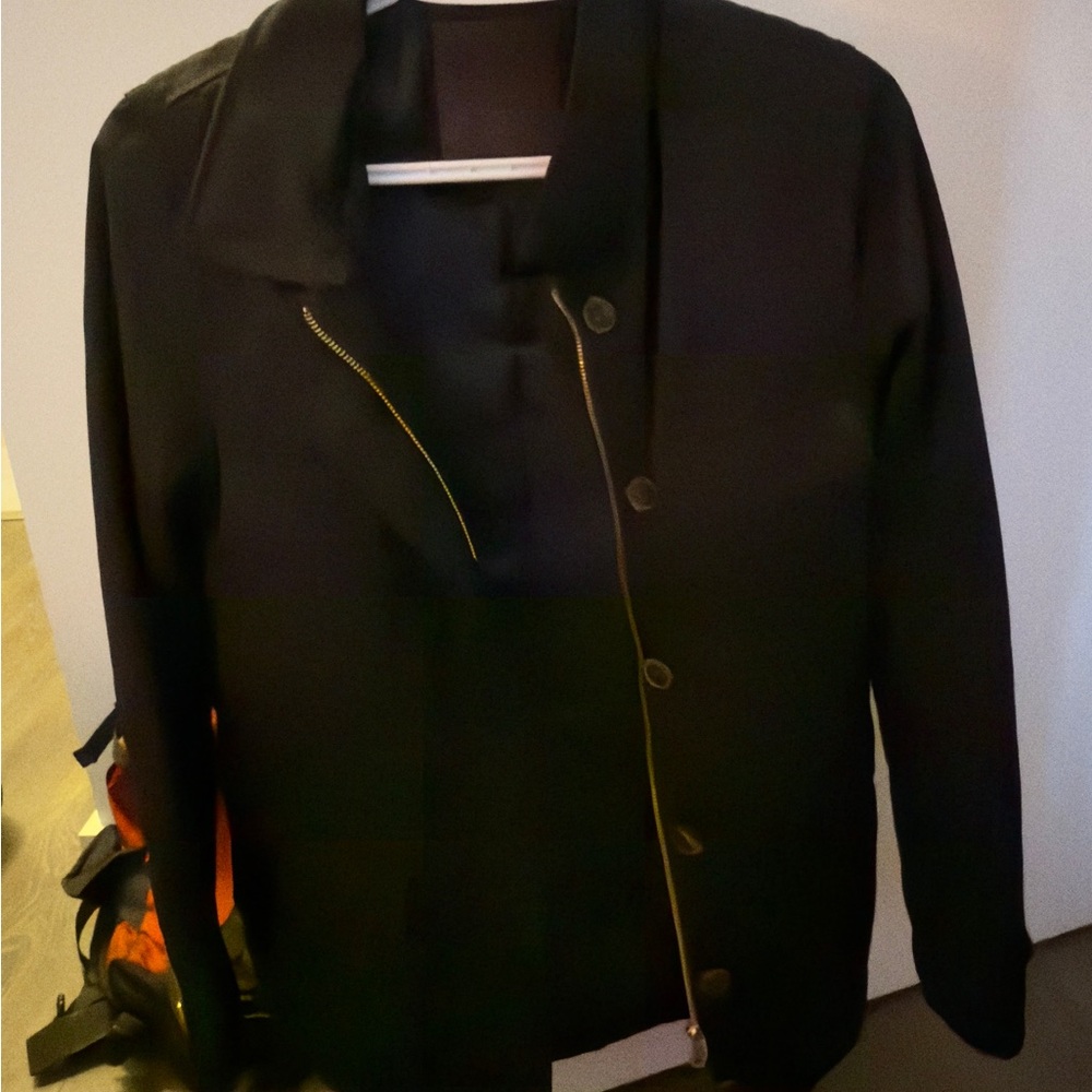 Massimo Dutti Black Trench Coat